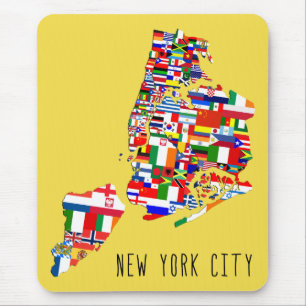 Flaggor Mousemat i New York City Ancestry Musmatta