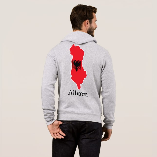 Flaggor och land Albanien T Shirt (Hel baksida)