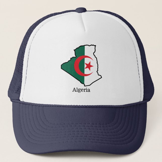 Flaggor och land Algeriet Keps (Framsida)