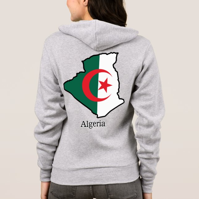 Flaggor och land Algeriet T Shirt (Baksida)