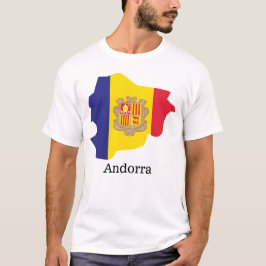 Flaggor och land Andorra T-Shirt
