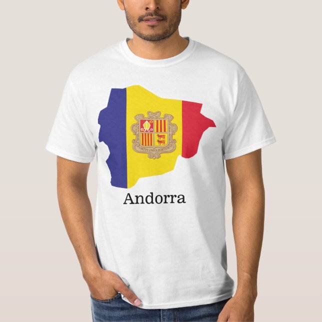 Flaggor och land Andorra T Shirt (Framsida)