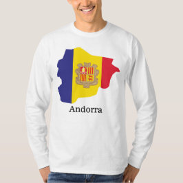 Flaggor och land Andorra T Shirt