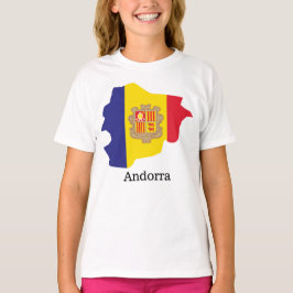 Flaggor och land Andorra T Shirt