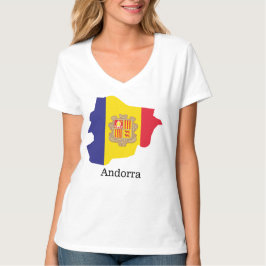 Flaggor och land Andorra T Shirt