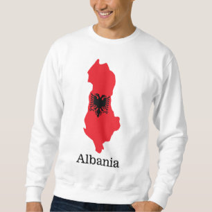 Flaggor och länder Albanien Lång Ärmad Tröja