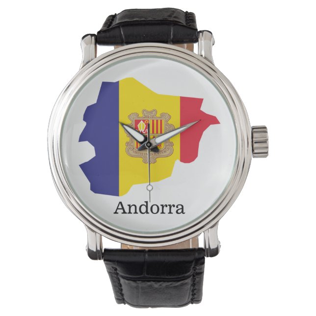 Flaggor och länder Andorra Armbandsur (Framsida)