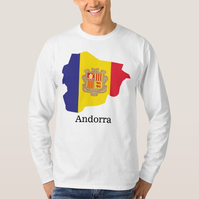 Flaggor och länder Andorra T Shirt (Framsida)