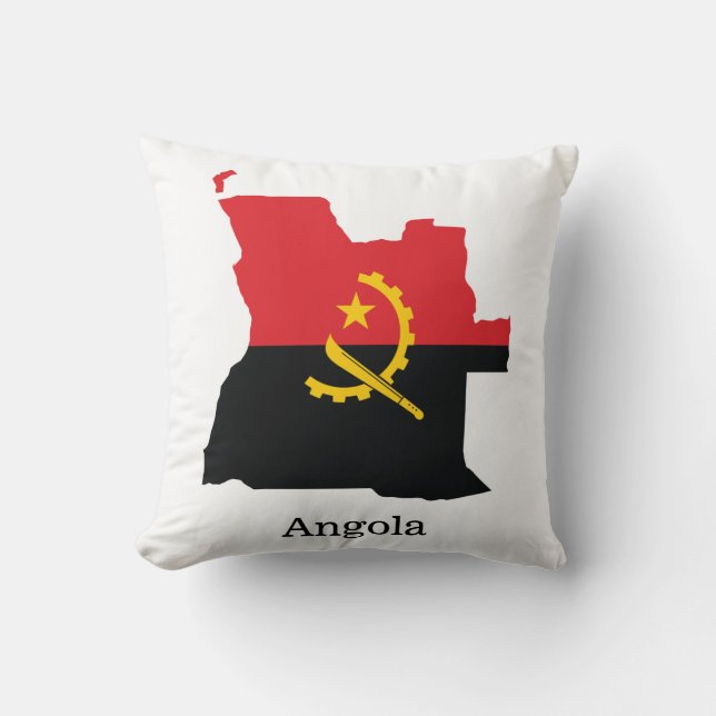 Flaggor och länder Angola Kudde (Framsida)