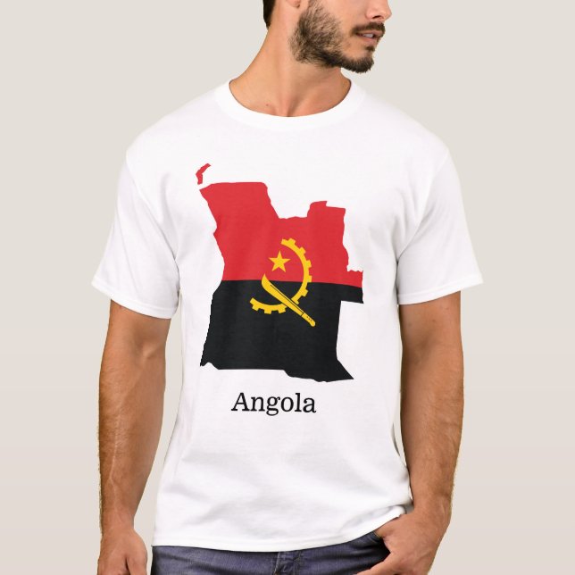 Flaggor och länder Angola T Shirt (Framsida)