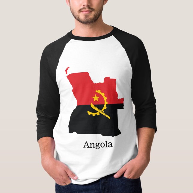 Flaggor och länder Angola T Shirt (Framsida)