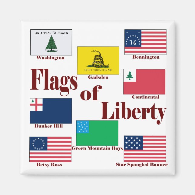 Flaggor of Liberty Magnet (Framsidan)
