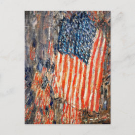 "Flaggor om Waldorf" av Childe Hassam Vykort