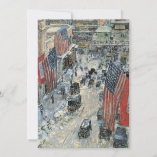 Flaggor på 57:e gatan av Frederick Childe Hassam