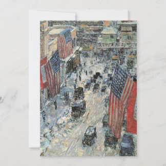 Flaggor på 57:e gatan av Frederick Childe Hassam