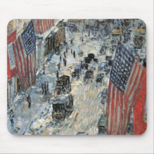 Flaggor på 57:e gatan av Frederick Childe Hassam Musmatta