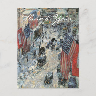 Flaggor på 57:e gatan av Frederick Childe Hassam Vykort