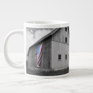 Flaggor till våra jordbrukare - Barn med amerikan Jumbo Mugg