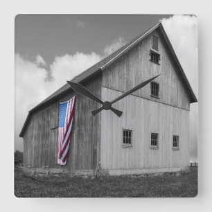 Flaggor till våra jordbrukare - Barn med amerikans Fyrkantig Klocka