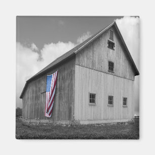 Flaggor till våra jordbrukare - Barn med amerikans Magnet