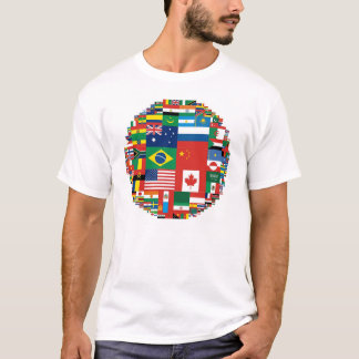 Flaggor vid landområde (dräkt) tee shirt