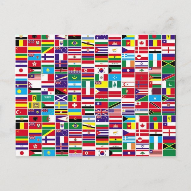 flaggor vykort (Framsida)