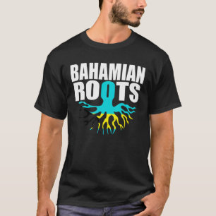 Flaggslott: Bahamian Roots Bahamas-Pridet Flagga T Shirt