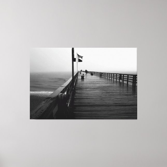 Flagler Beach Fishing Pier Canvastryck (Framsida)