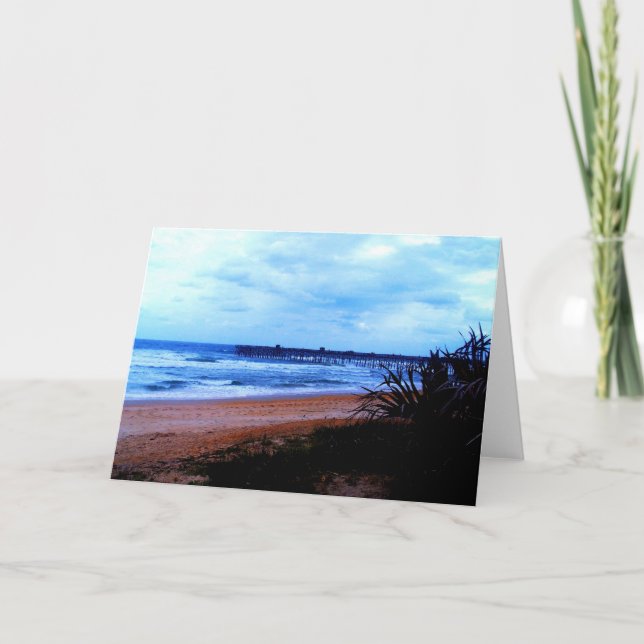 Flagler Beach Fishing Pier Kort (Framsida)