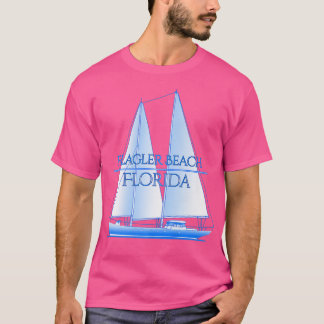 Flagler Beach Florida Coastal Nautical Sailing Sai T Shirt