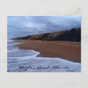 Flagler Beach Florida Shoreline Vykort
