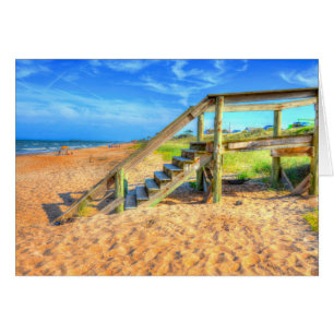 Flagler Beach, Florida-Steps till stranden Hälsningskort