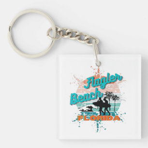 Flagler Beach Florida Vintage Retro Sunset