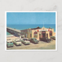 Flagler Beach, Florida-vintagens fiskepir 1950-tal