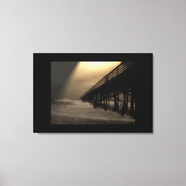 Flagler Beach Pier Canvastryck (Framsida)