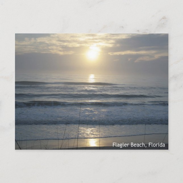 Flagler Beach Sunrise-vykort Vykort (Framsida)