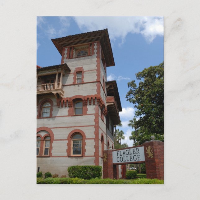 Flagler College St. Augustine, Florida Helg Vykort (Framsida)