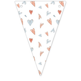 Flags - Hearts Pattern Vimplar