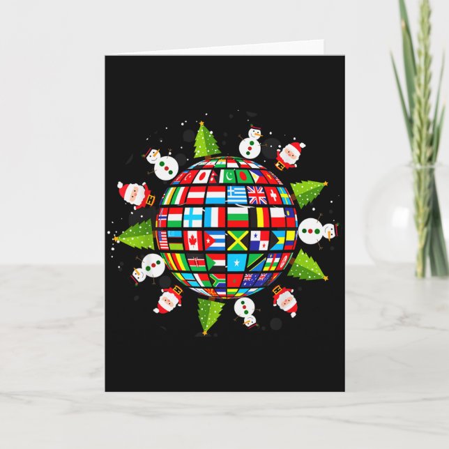 Flags Of The World, Xmas Around The Globe  Kort (Framsida)