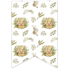 Flags - Rabbits And Hearts Pattern Vimplar