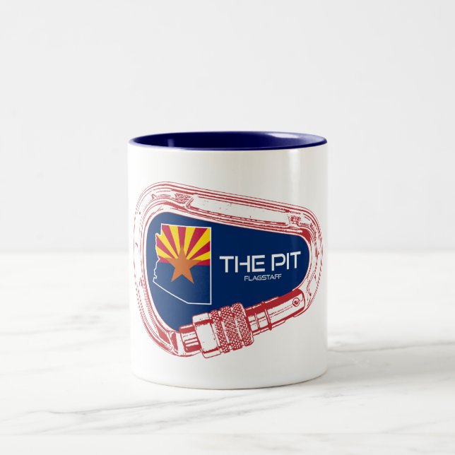 Flagstaben Arizona klätterkassar Två-Tonad Mugg (Center)