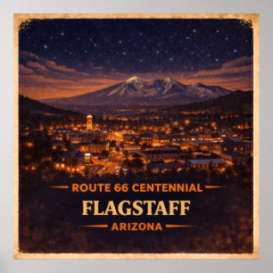 Flagstaff Arizona hundraårsjubileum Poster