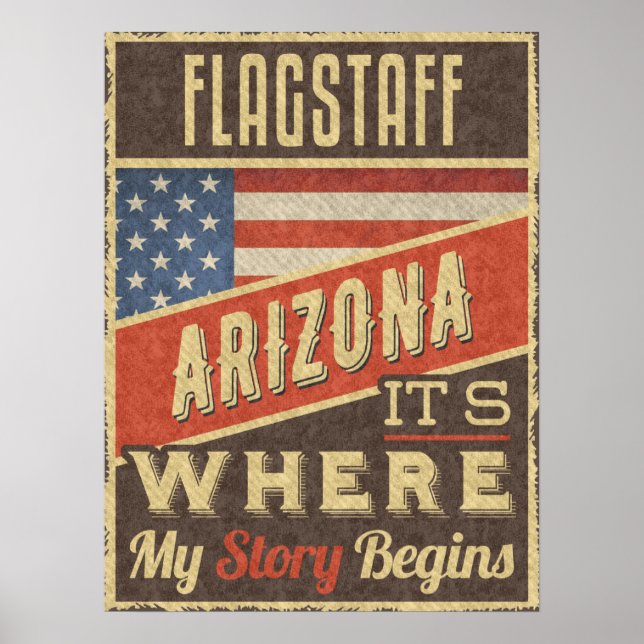 Flagstaff Arizona Poster (Framsidan)