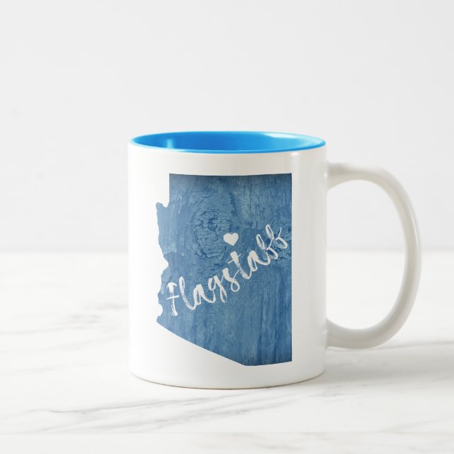 Flagstaff Arizona trästruktur Två-Tonad Mugg (Höger)