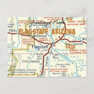 Flagstaff Arizona Vintage vykort