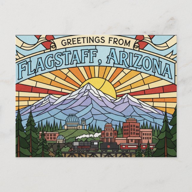 Flagstaff Arizona vykort (Framsida)