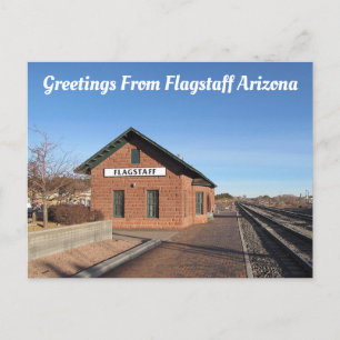 Flagstaff "Old Depot" Arizona Vykort