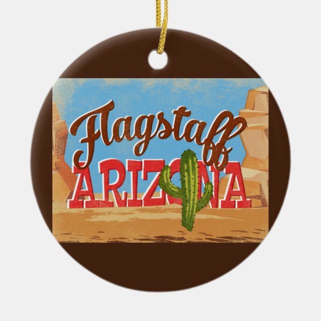 Flagstaff Ornament Arizona Desert Vintage (Framsidan)