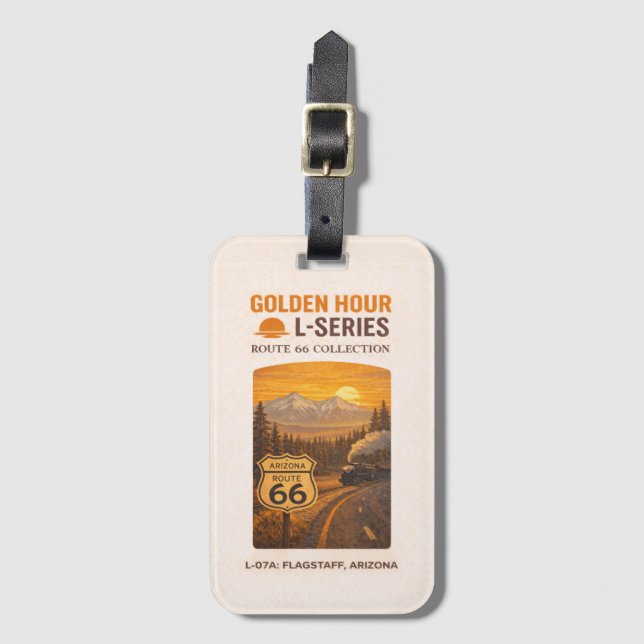 Flagstaff Route 66 Golden Hour L-Serie Bagagebricka (Framsida vertikal)