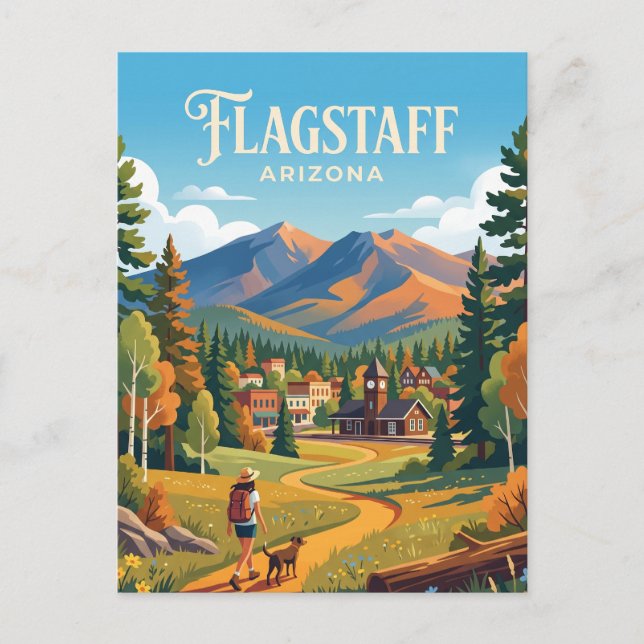 Flagstaff USA Vykort (Framsida)